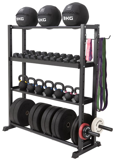 Master Fitness Storage Rack X-FIT Stål Svart | Hantlar - Hantelställ / Hantelstativ | Gymkraft