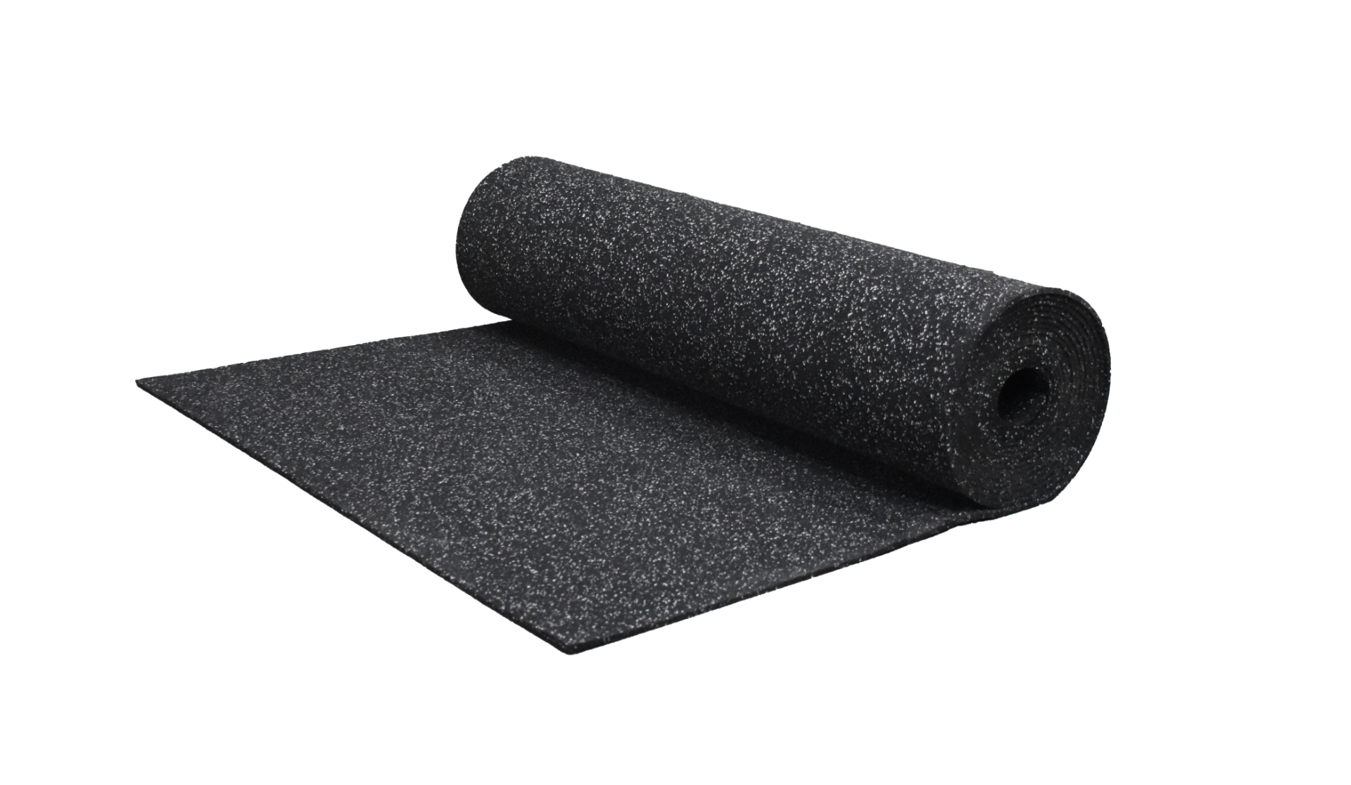 Gymgolv - 8mm Gymmatta på rulle 12,2kvm (10x1,22m) gummi svart/grå | Gymgolv - Gymgolv på rulle - Gymmatta | Gymkraft