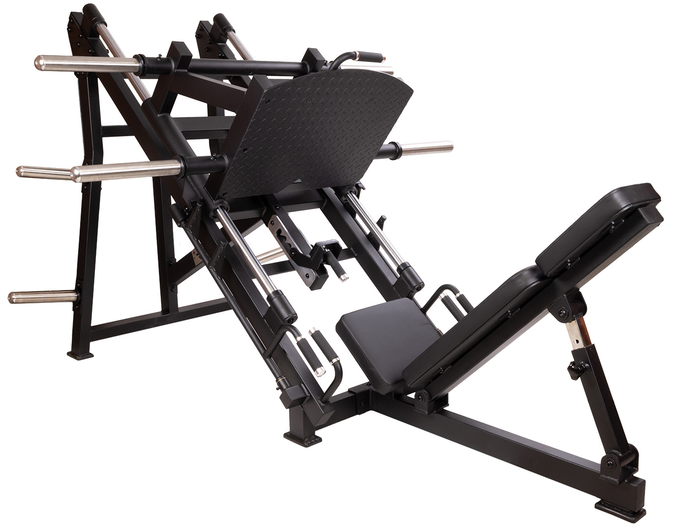 Recoil Benpress med Vikthäng Stål Svart