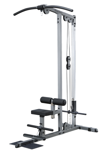Latsdrag/Rodd Stål Silver - Body Solid (GLM83) | Träningsmaskiner - Dragmaskiner | Gymkraft