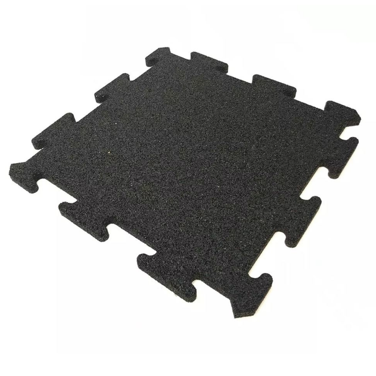Gymgolv Pusselmatta 54x54cm 15mm Gummi Svart | Gymgolv - Pusselmattor | Gymkraft