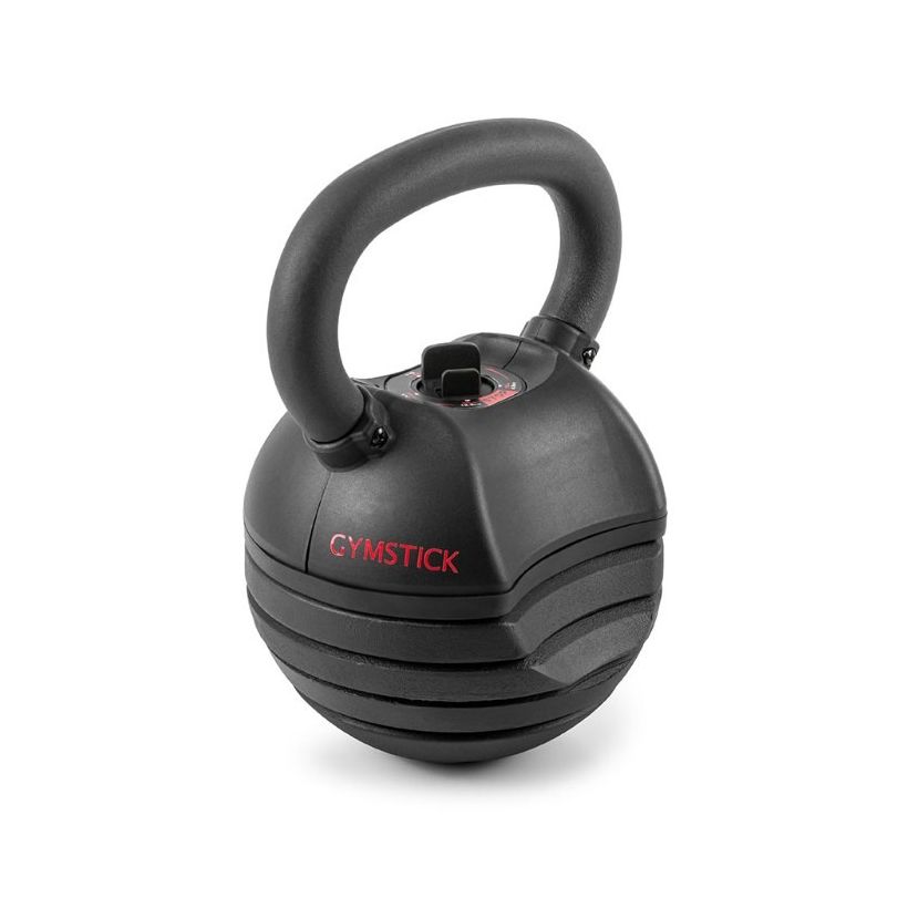 Gymstick Kettlebell Justerbar Quick-Lock 13,5kg Stål Svart | Kettlebells | Gymkraft