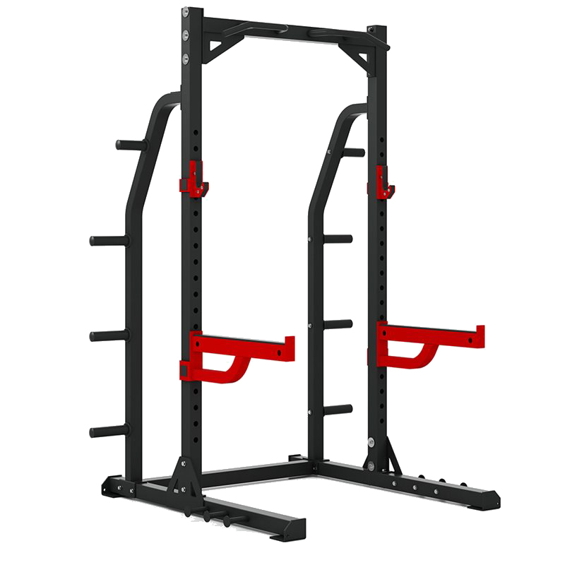 Master Fitness Halfrack Med Vikthäng XT10 Svart/Röd | Ställningar - Power rack  >  Half Racks - Multipress | Gymkraft