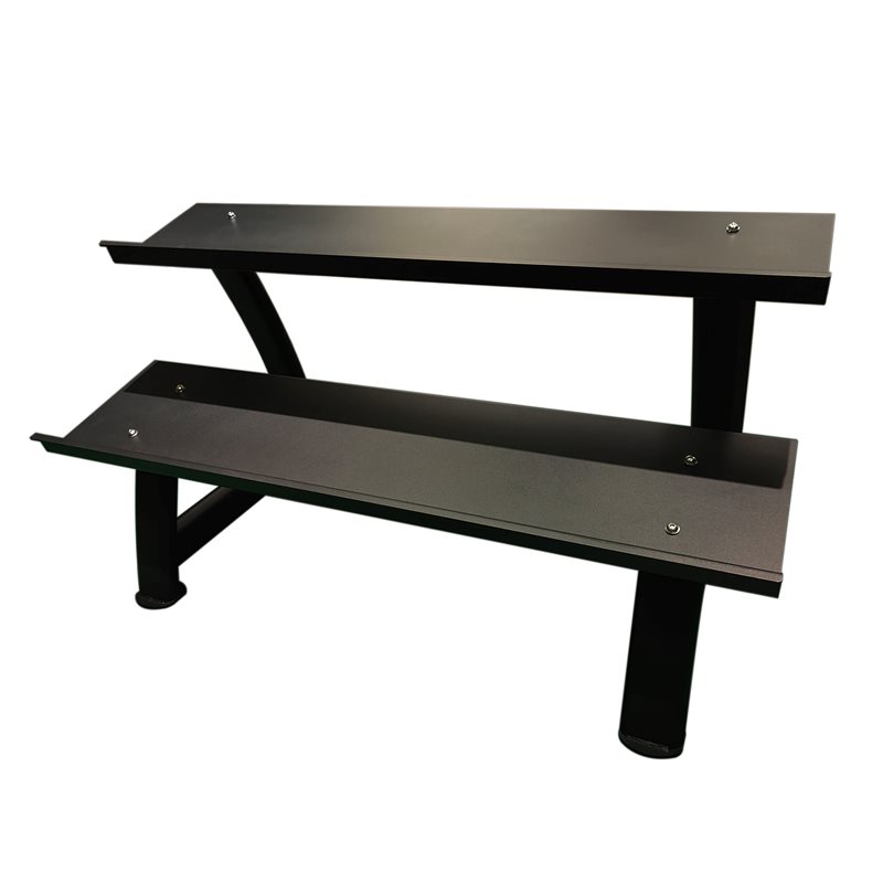 Master Fitness Hantelst&auml;ll f&ouml;r hexagonhantlar 2-v&aring;nings St&aring;l Svart