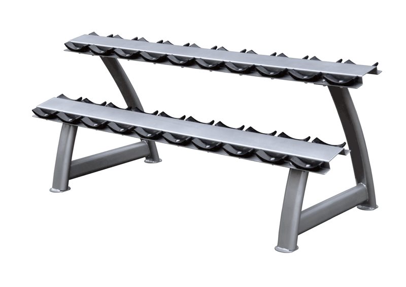 Master Fitness Hantelställ 2 plan 10 par stål grå | Hantlar - Hantelställ / Hantelstativ | Gymkraft