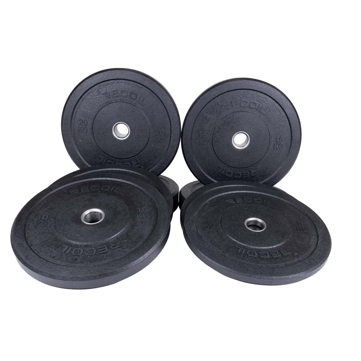 Bumper plates viktpaket 100kg Hi-Temp Gummi Svart