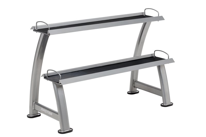 Master Fitness Viktställ för Kettlebells Stål Silver | Träningsredskap - Övriga ställ och stativ | Gymkraft