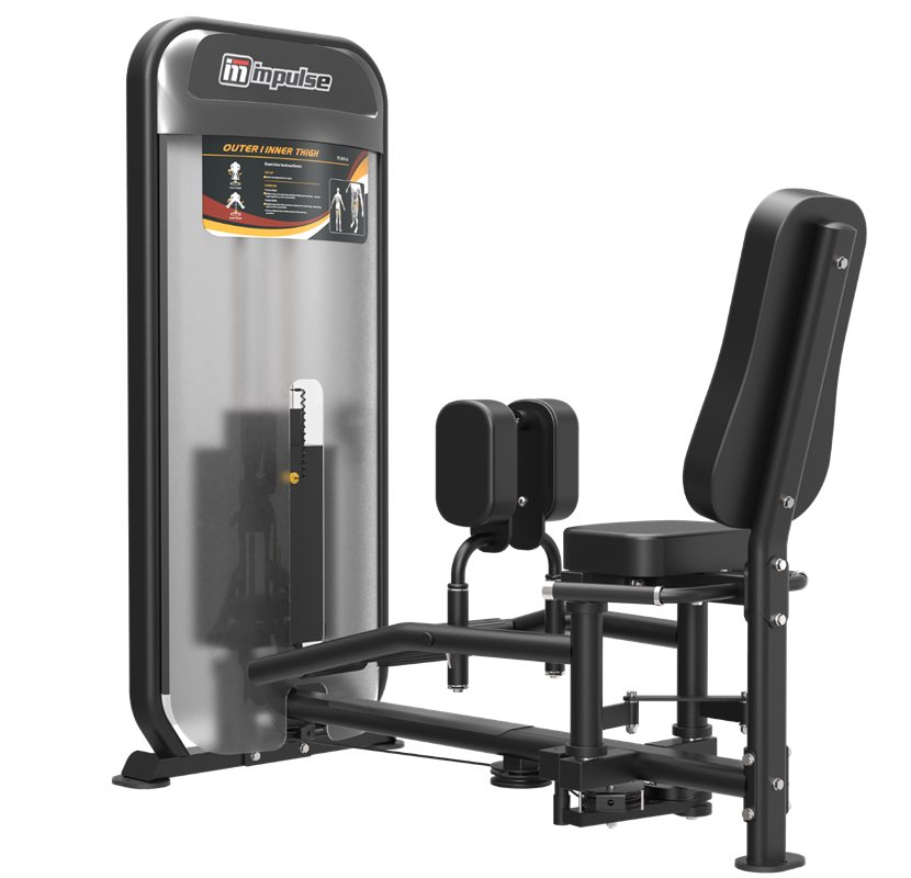 Lårpress Inre och Yttre, Stål Svart - Impulse (PL9016B) | Träningsmaskiner - Benmaskiner | Gymkraft