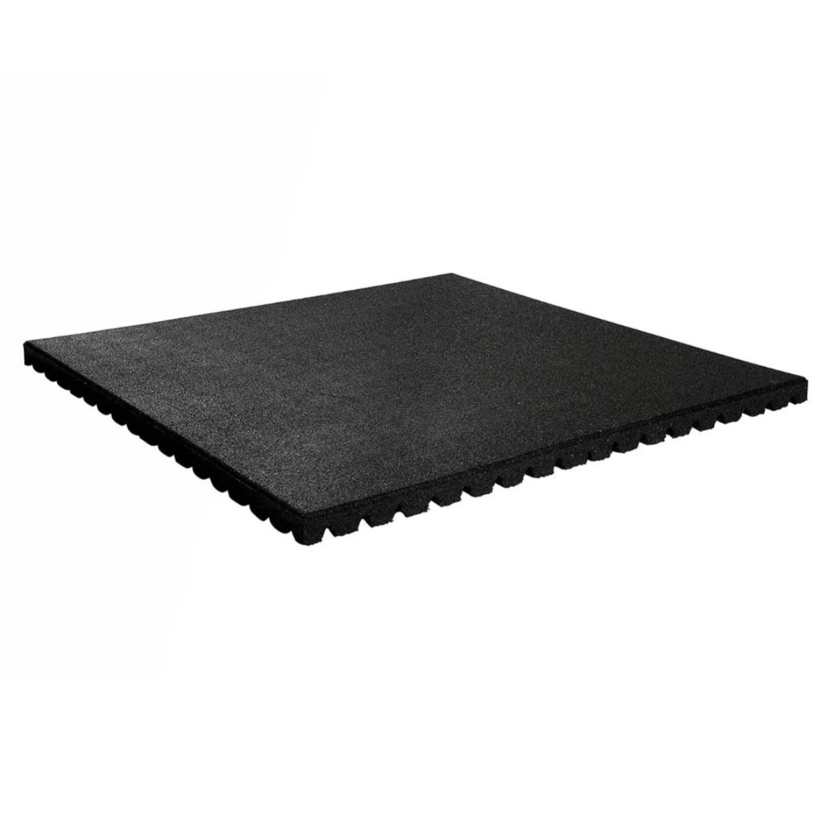 Gymgolv Pusselgolv 1x1m, 43mm Gummi Svart (Ny modell) | Gymgolv - Pusselmattor | Gymkraft