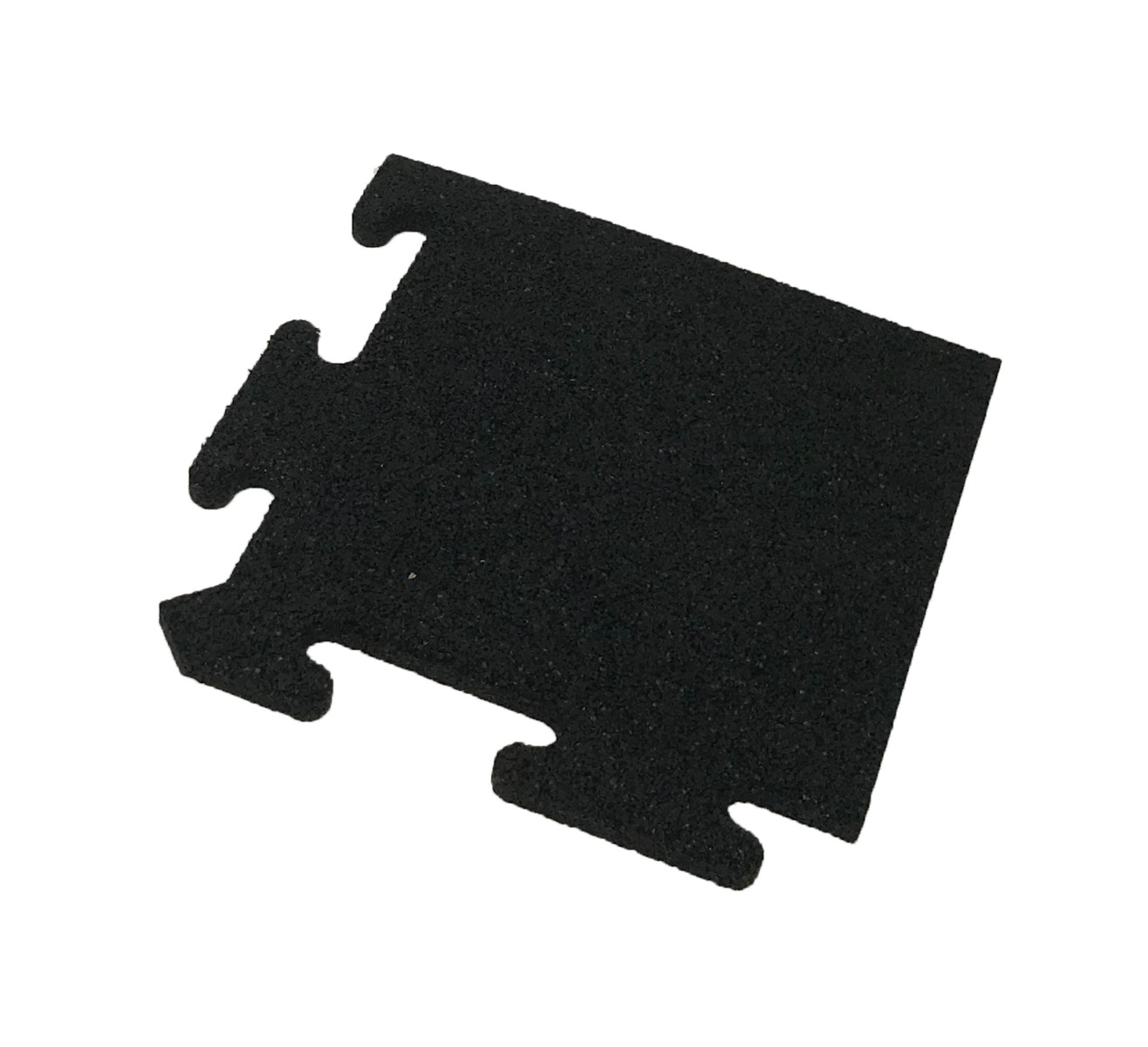 Gymgolv Hörnbit Kant till 15mm Pusselmatta Gummi Svart | Gymgolv - Pusselmattor | Gymkraft