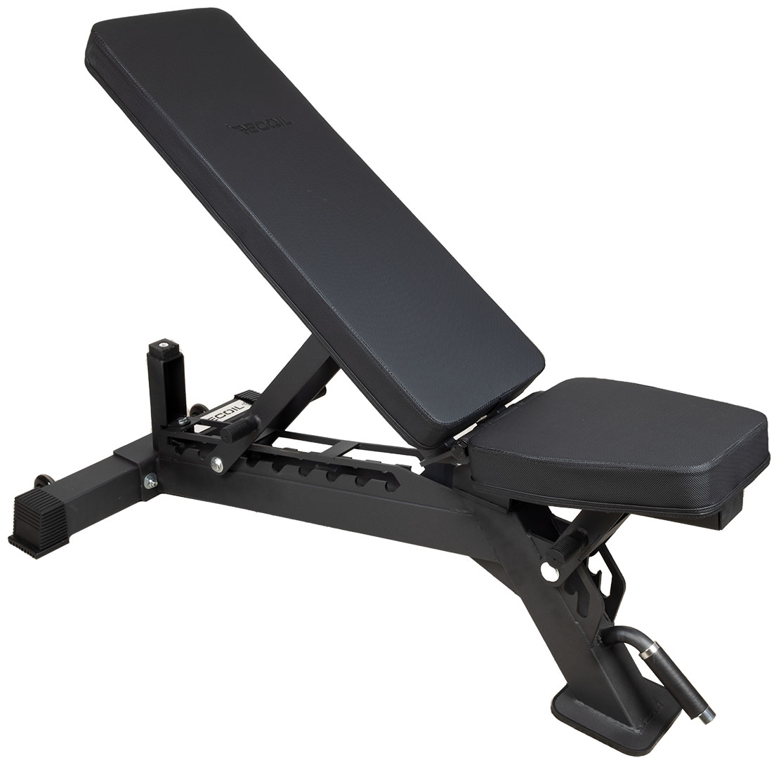FYNDVARA - Recoil Tr&auml;ningsb&auml;nk Pro, Justerbar Maxvikt 1200kg St&aring;l Svart