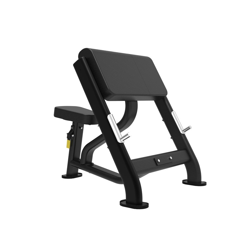 SEATED PREACHER CURL Stål Svart - Impulse | Träningsbänkar - Bänkar för bicepscurl - Preacher curls | Gymkraft