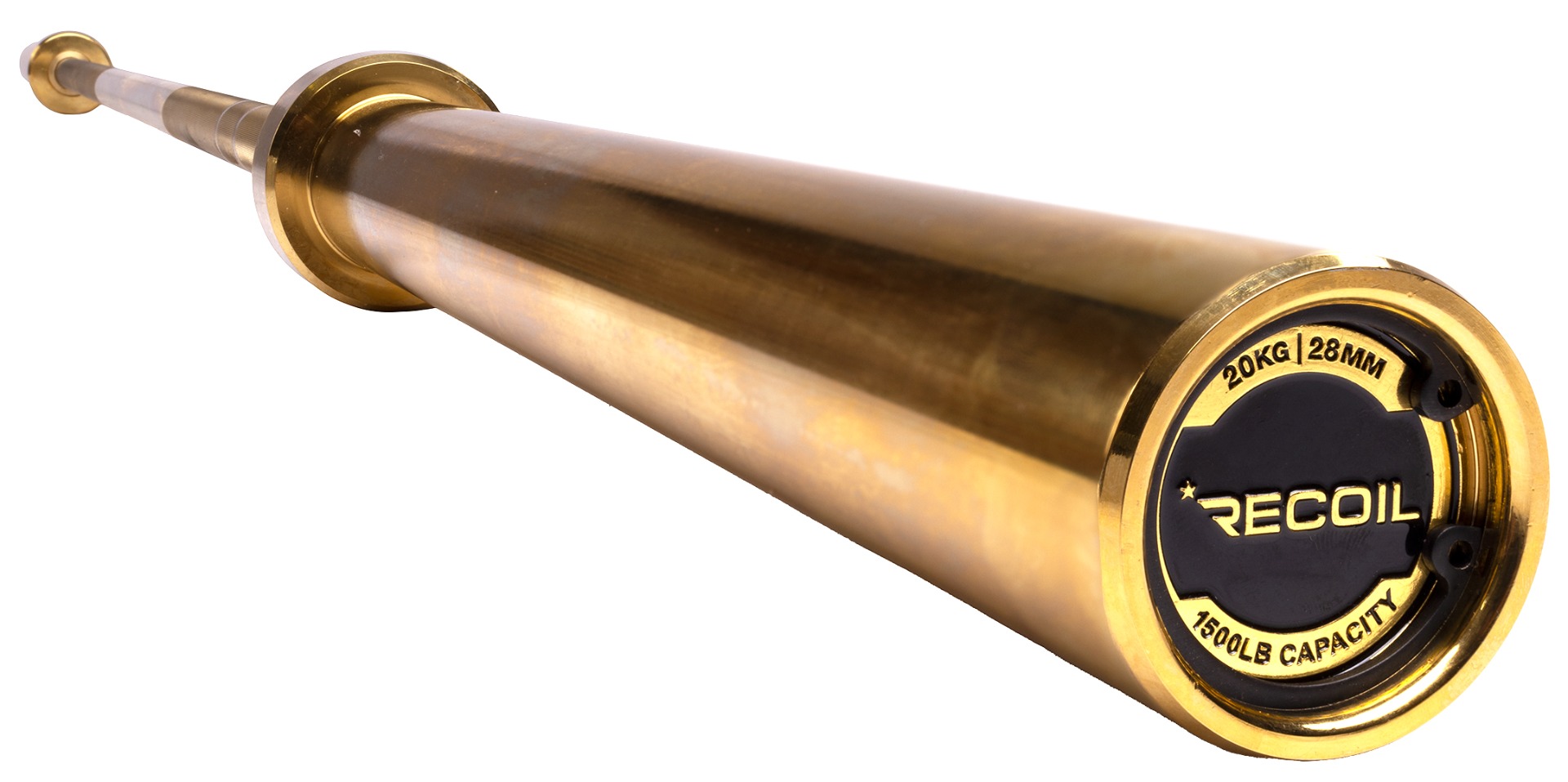 The Barbell To Rule Them All! - Guld/Titan 220cm 20kg - Recoil | Skivstänger - Skivstång 50 mm | Gymkraft