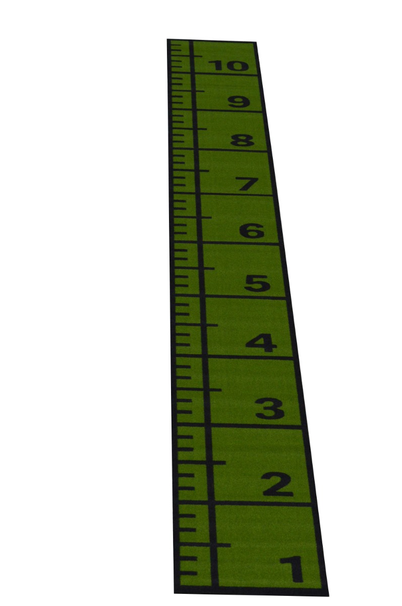 Konstgräs med numrering - 1x10m Grön