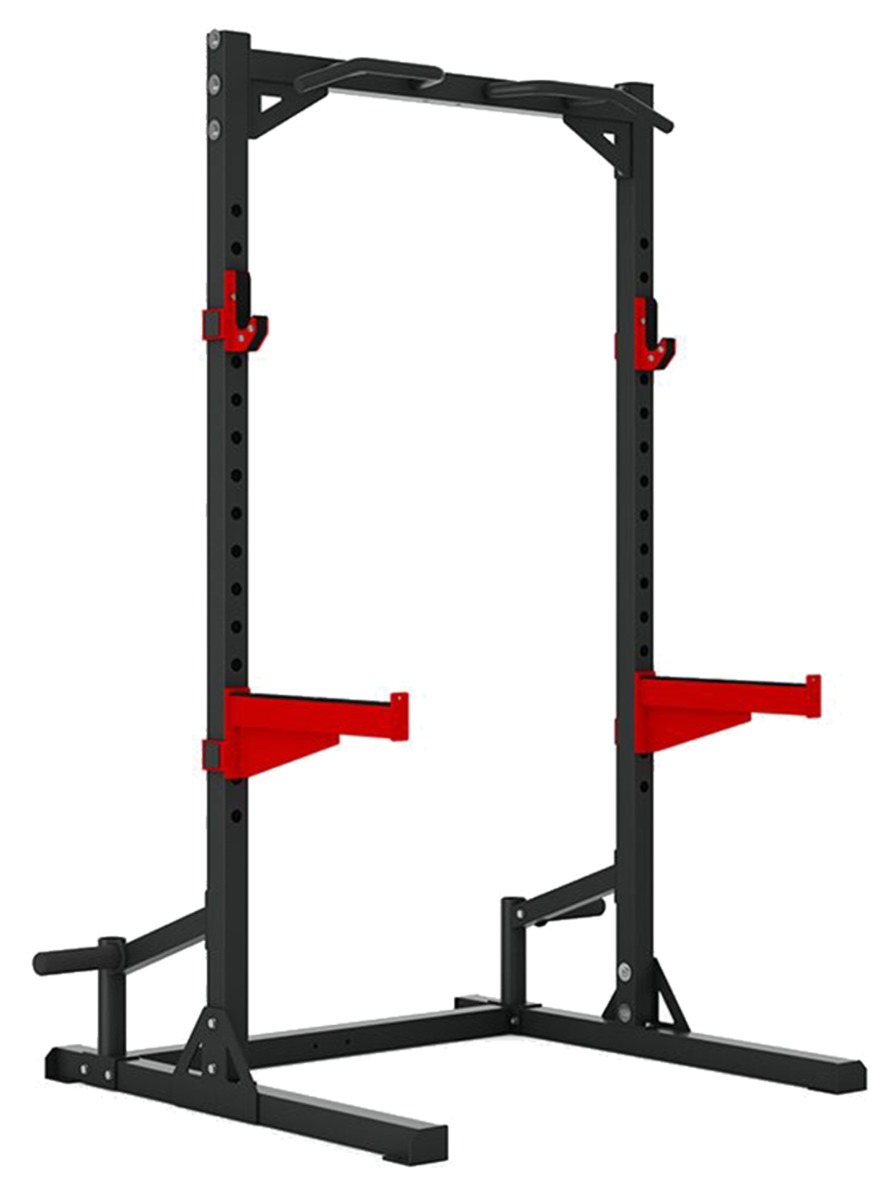 Master Fitness Halfrack Med Chinsräcke XT6 Svart | Ställningar - Power rack  >  Half Racks - Multipress | Gymkraft
