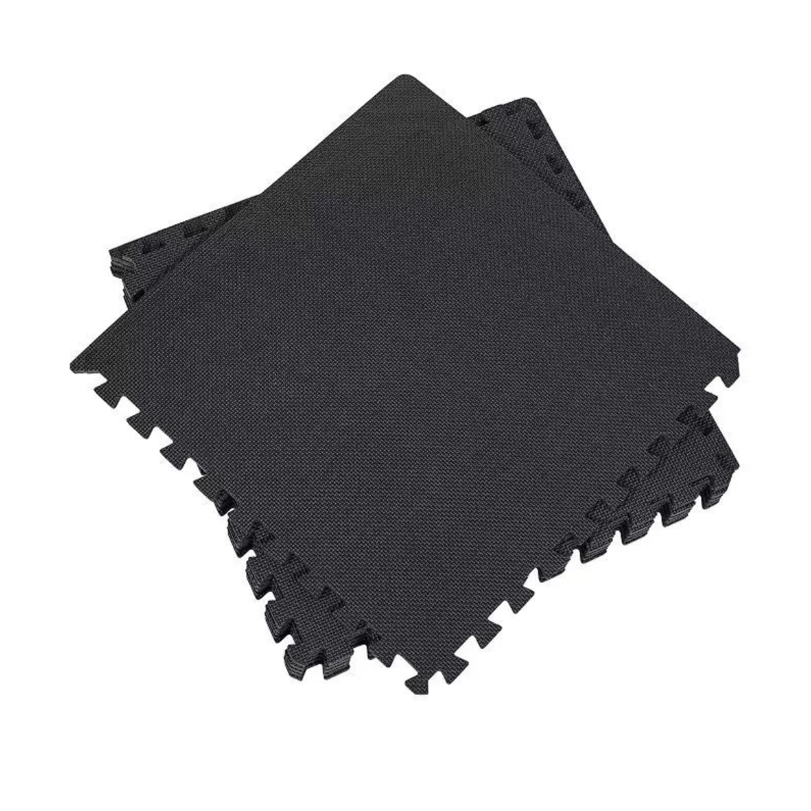 Master Fitness Gymgolv 10mm 61x61cm Svart Gummi - (6-pack) | Träningsredskap - Stretchmattor | Gymkraft