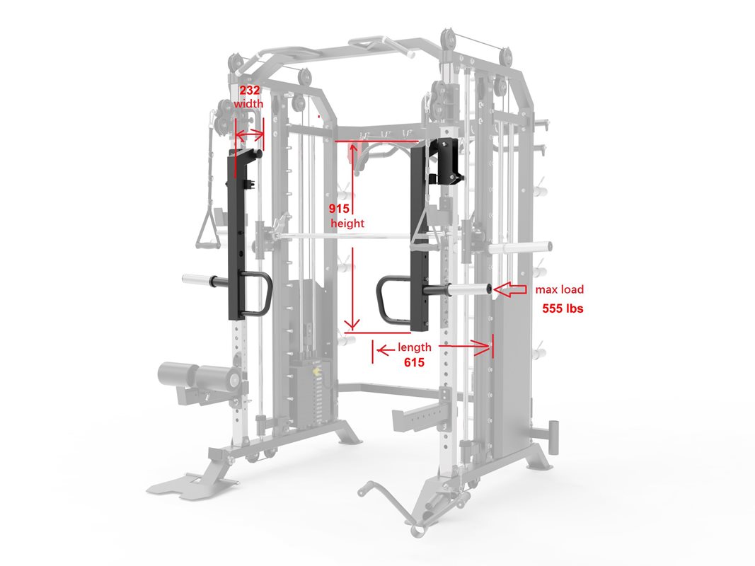 Master Fitness Jammerarms till X16/X18/X19/X22 Svart | Ställningar - Power rack  >  Tillbehör för Ställningar - Power rack | Gymkraft