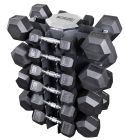 Recoil Hantelpaket 10par Hexagonhantlar 2,5-25kg med Hantelställ