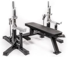 Bänkpress med säkerhetsarmar 