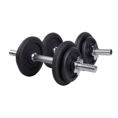 Byggbart Hantelset - 2 X 9,5kg Järn