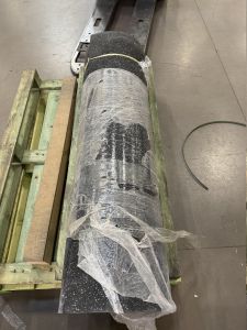FYNDVARA - Gymgolv - 8mm Gymmatta på rulle 12,2kvm (10x1,22m) gummi svart/grå