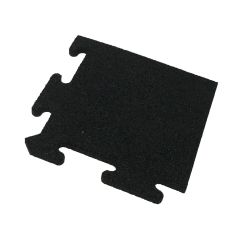 Gymgolv Hörnbit Kant till 15mm Pusselmatta Gummi Svart