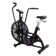 Recoil Airbike st&aring;l svart motionscykel helbild