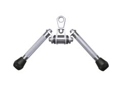 Roddhandtag Grip Rower Pro från Master Fitness sett framifrån med räfflat grepp och kromad finish