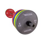 Skivstångsset 170kg med Bumper Plates Pro i Färg - Recoil