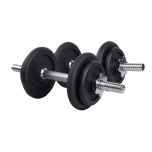 Byggbart Hantelset - 2 X 9,5kg Järn