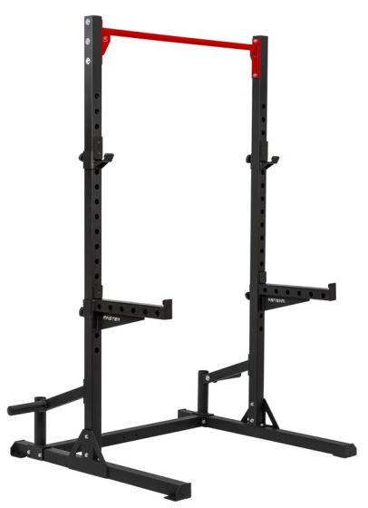 Half Rack Master Fitness XT4.6 med chinsstång – helhetsvy framifrån.