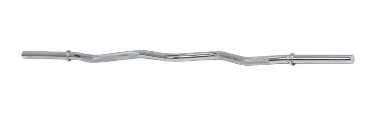 Curlstång 25 mm från Master i kromad design, kompatibel med standardviktskivor 