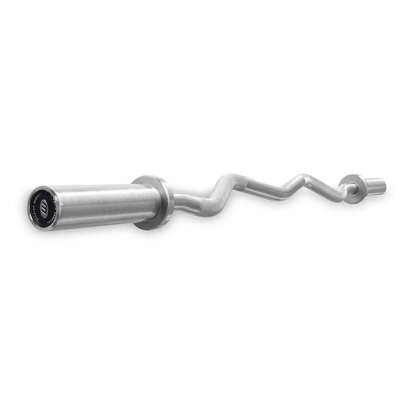 Curlstång Master Axgrip 1300 mm med räfflat grepp och ergonomisk form för skonsam träning av armar och axlar