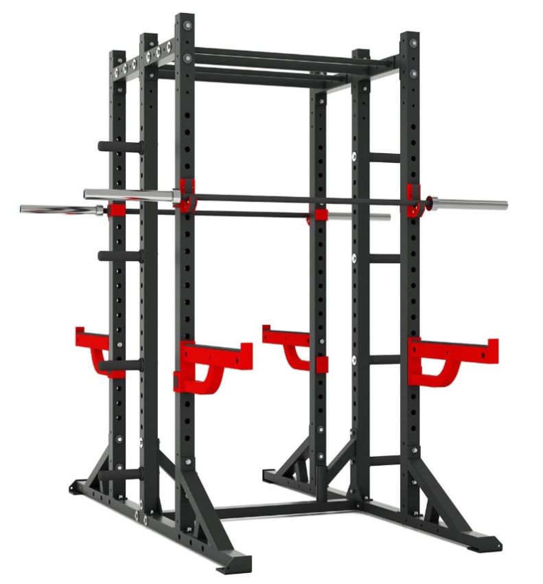 Svart och rött XT16 dubbel rack från master