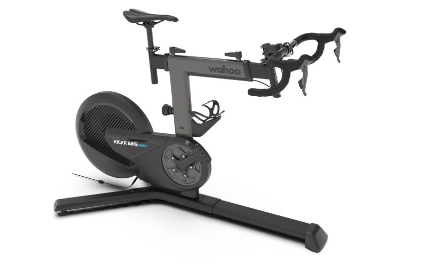 Smartbike Wahoo Shift i svart med stålram och bred fotbas för stabilitet