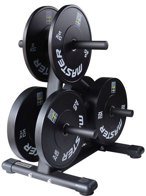 Svart viktställ för 50mm viktskivor från master 